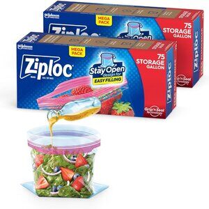 Ziploc Storage Bags Gallon Mega Pack, 150 Count